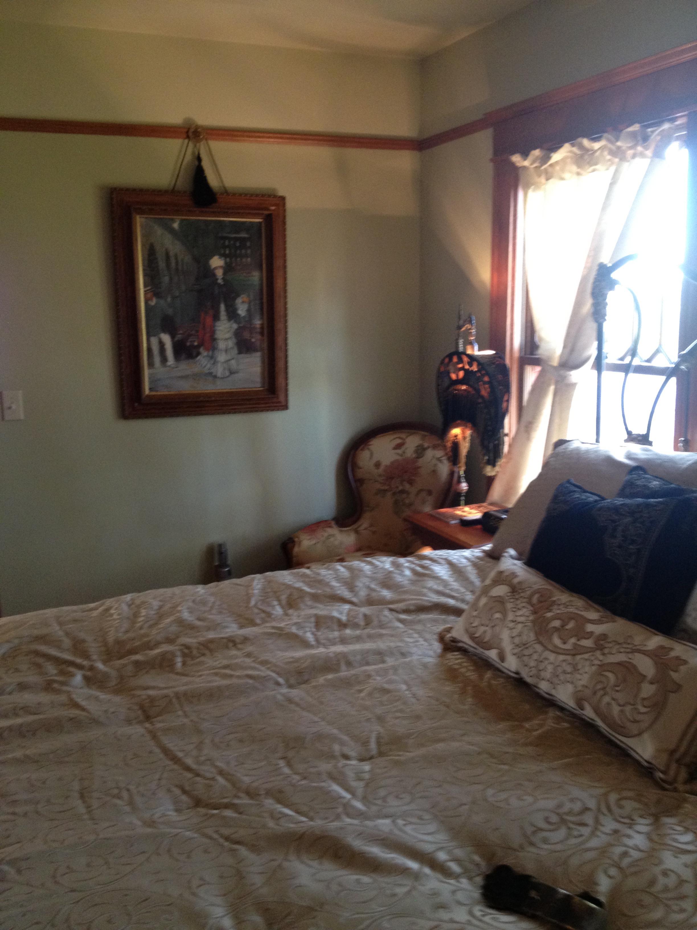 Prescott Victorian Master bedroom view of art and a chair